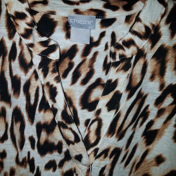 Chico's Cheetah Tank, Women's 0 - Picture 6 of 12